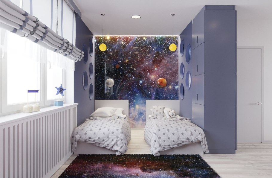 Спальня в космическом стиле