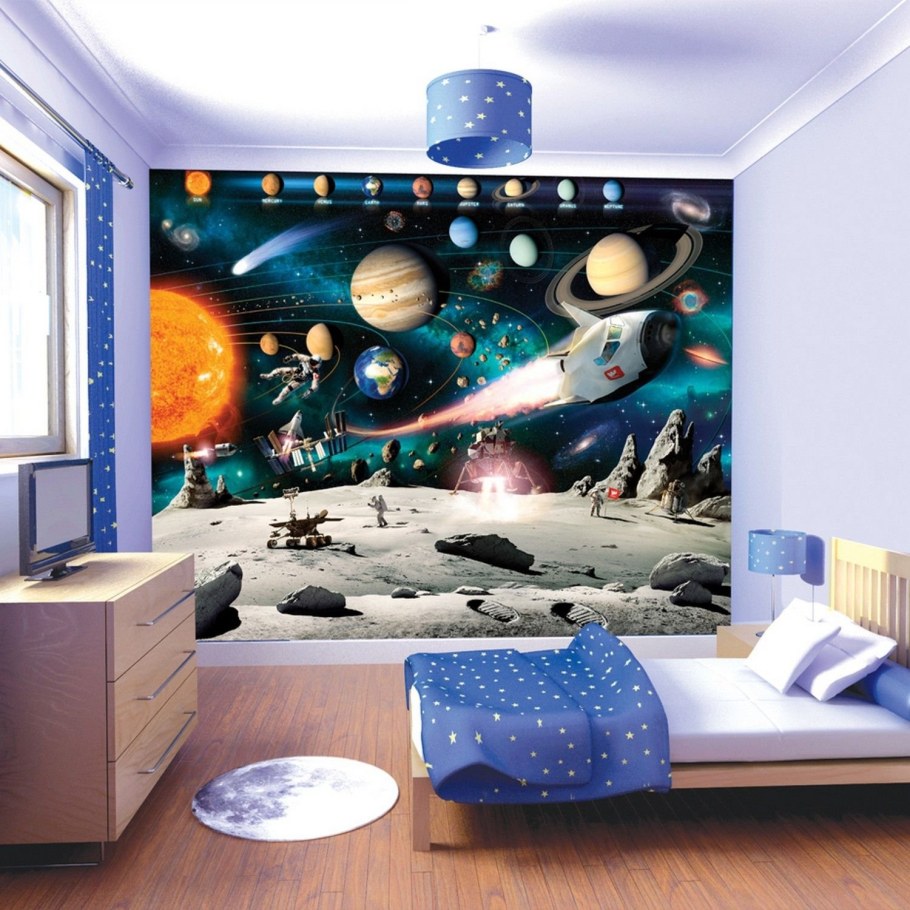 Комната космос для мальчика