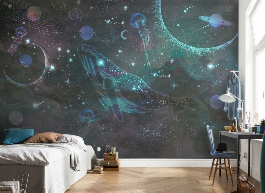 Фреска космос на стену