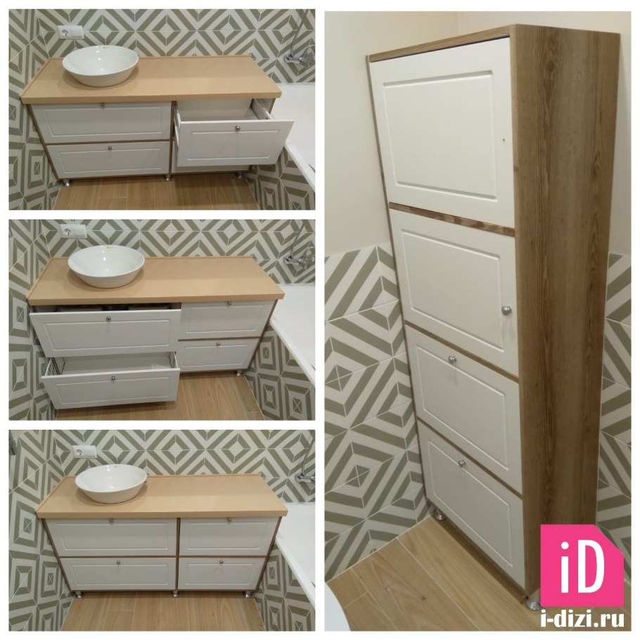 Тумба с вкладными фасадами