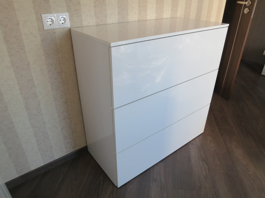 Комод пеленальный softspace EVO 80*48*94 см премиум ЛДСП, МДФ белый