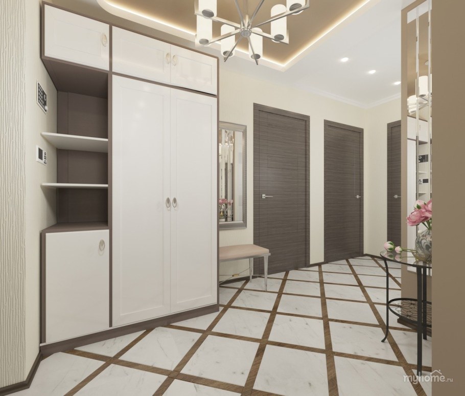 Прихожая в квадратный коридор