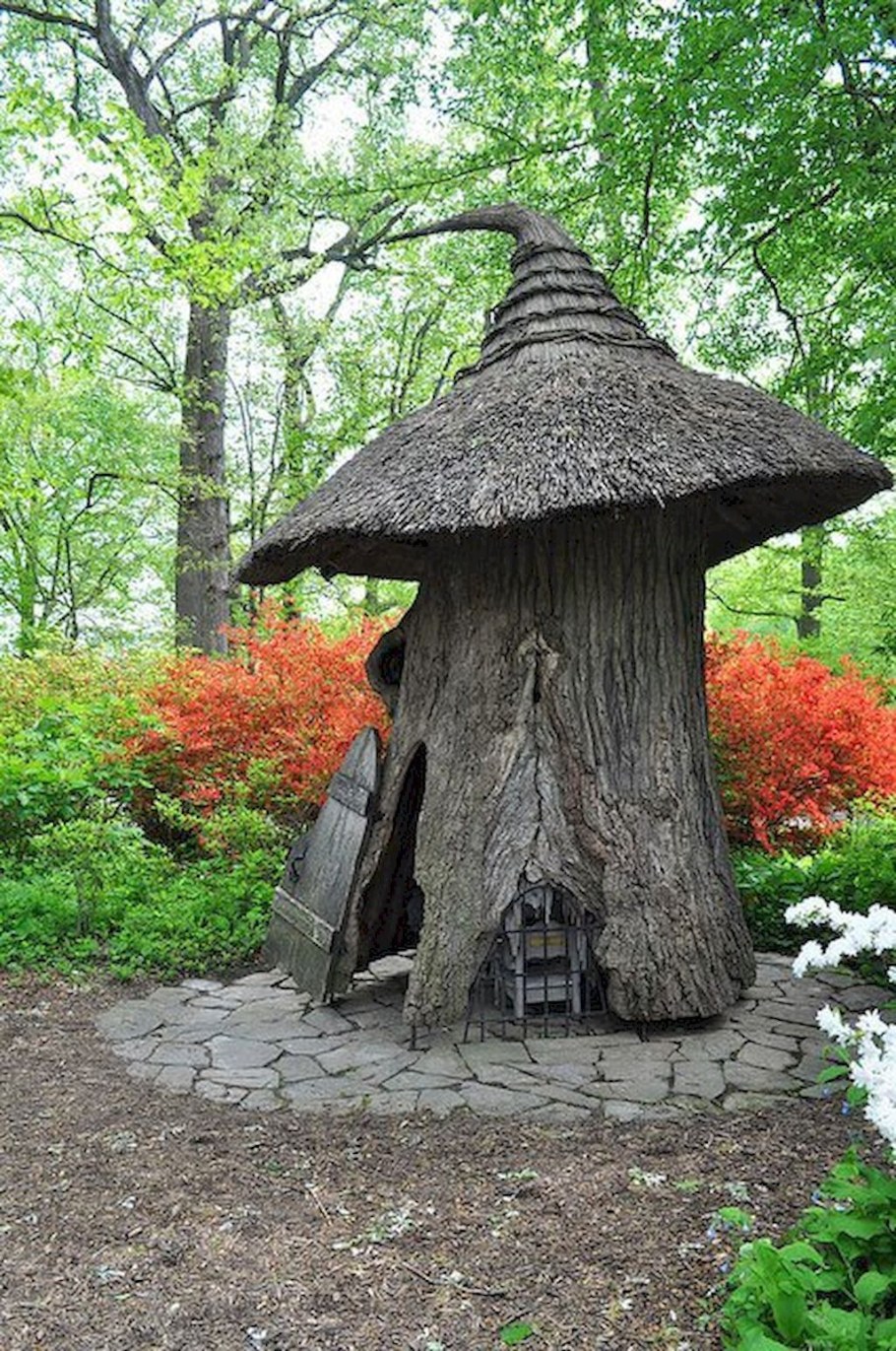 Украсить пень