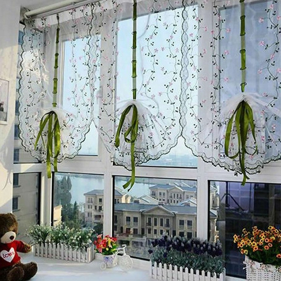 Креативные шторы на кухню