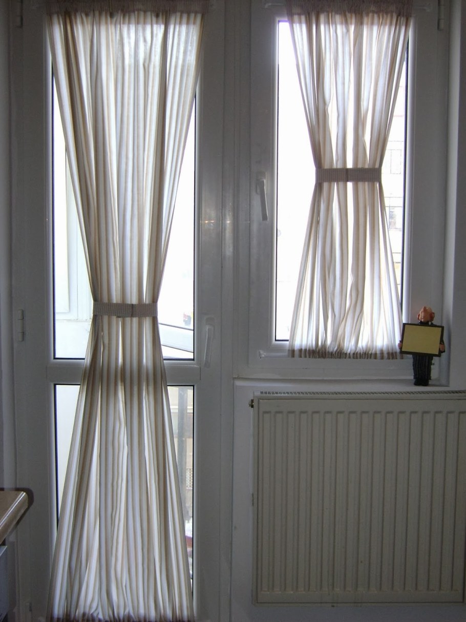 Шторы на балконную дверь без окна