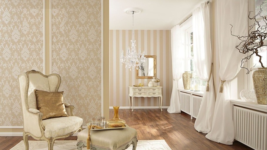 Орнамент Дамаск в интерьере