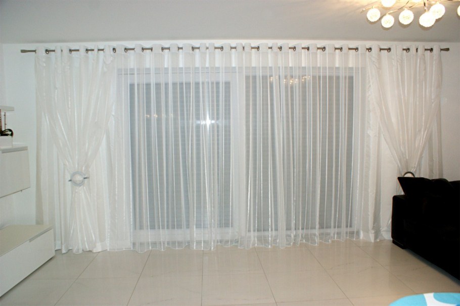 Занавеска вуаль белая