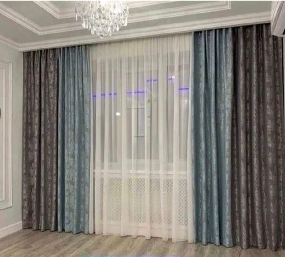 Шторы мраморные комбинированные