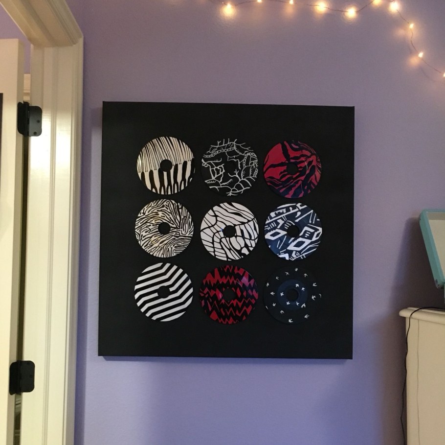 Декор виниловыми пластинками