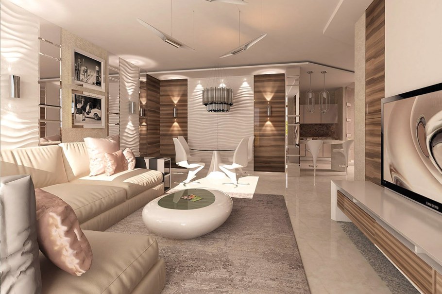 Красивая трехкомнатная квартира