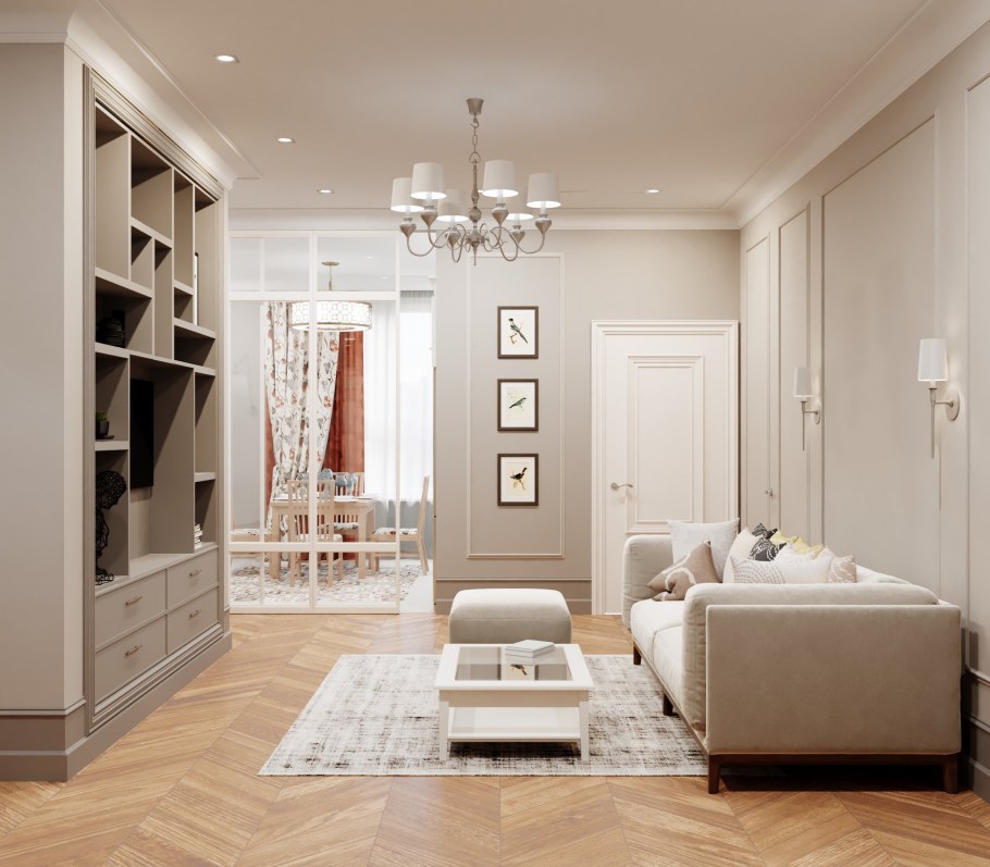 Интерьер трехкомнаквартиры