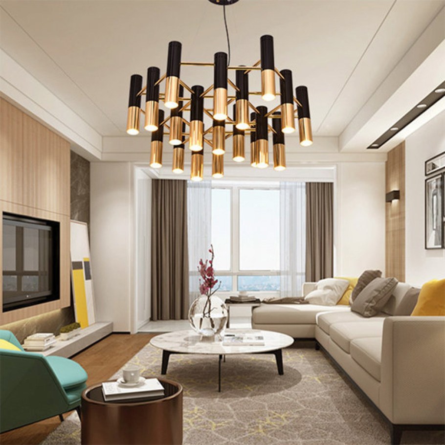 Подвесной светильник Ike delightfull Gold &amp; Black