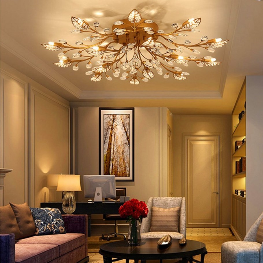 Современные люстры в гостиную