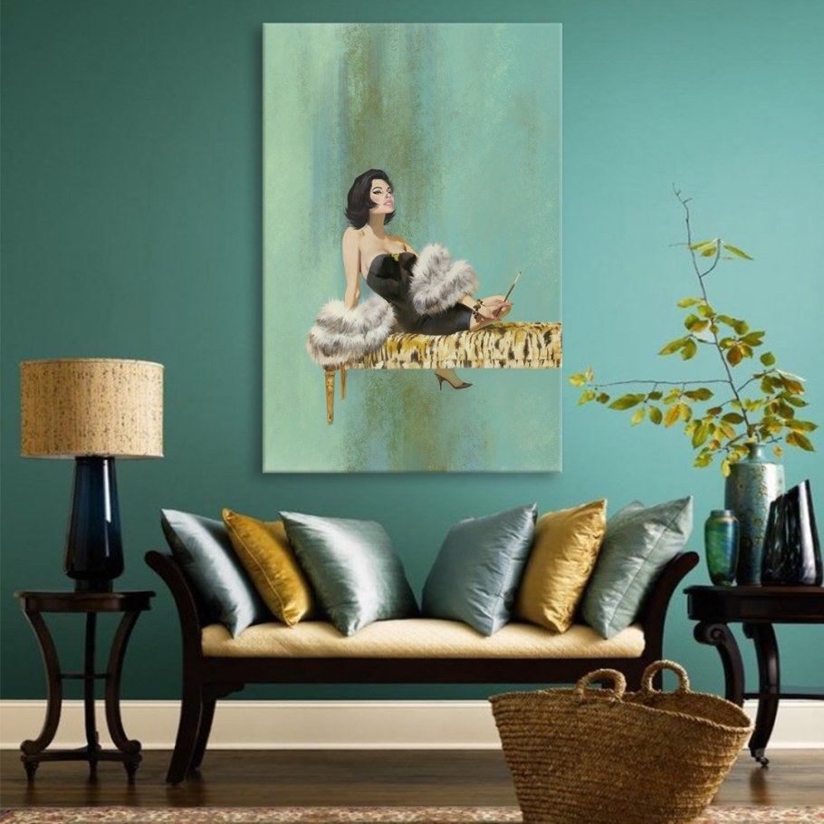 Интерьеры с картиной Эстетика