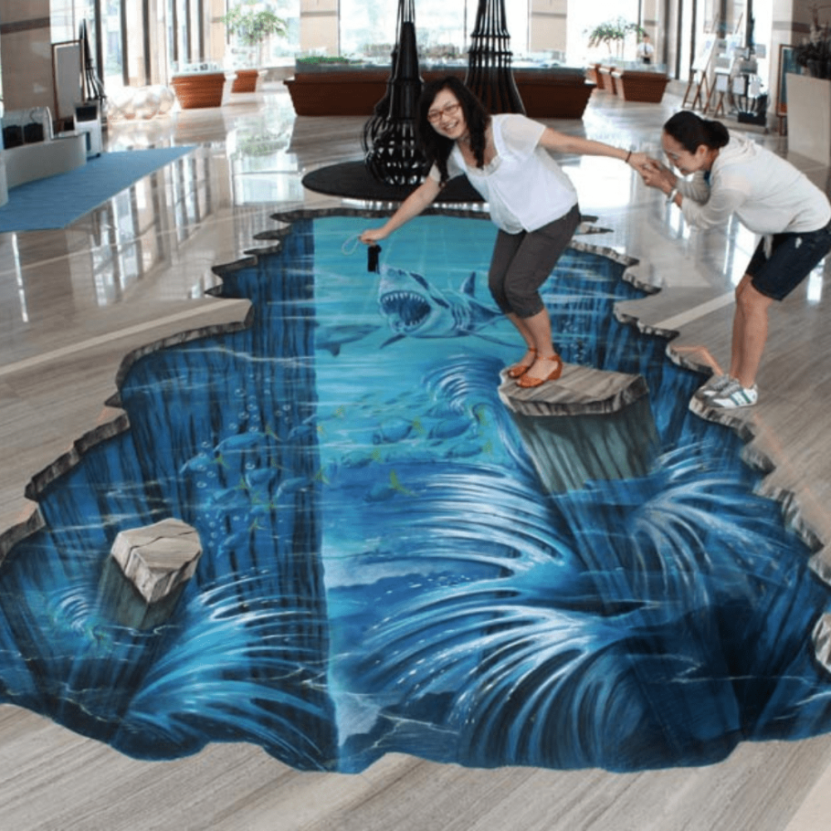 Наливные объемные полы