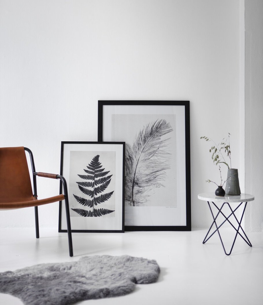 Напольные постеры в интерьере