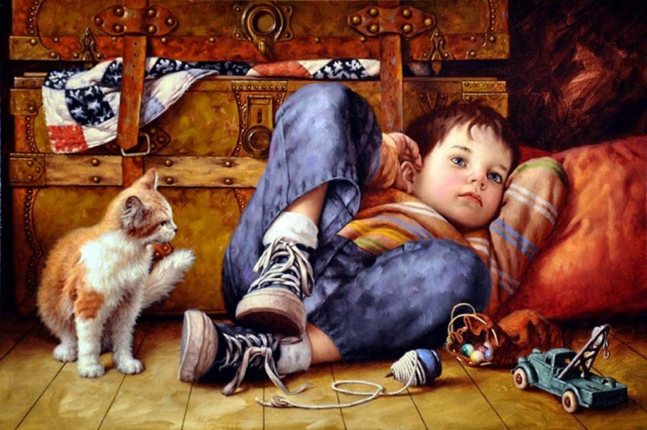 Художник Джима Дейли картины дети