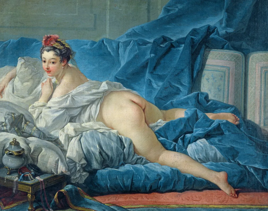 Темноволосая одалиска Франсуа Буше картины