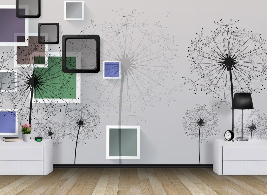 Абстрактный рисунок на стене