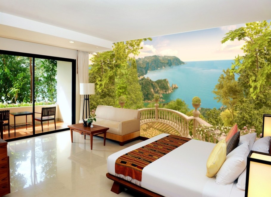 Красивые фотообои в спальню