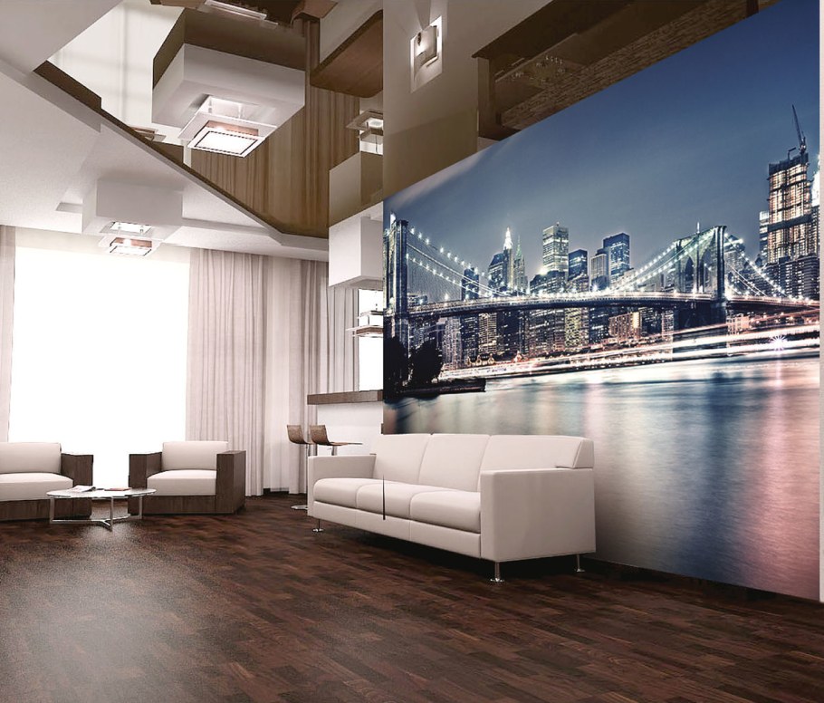 Фотообои в современном интерьере