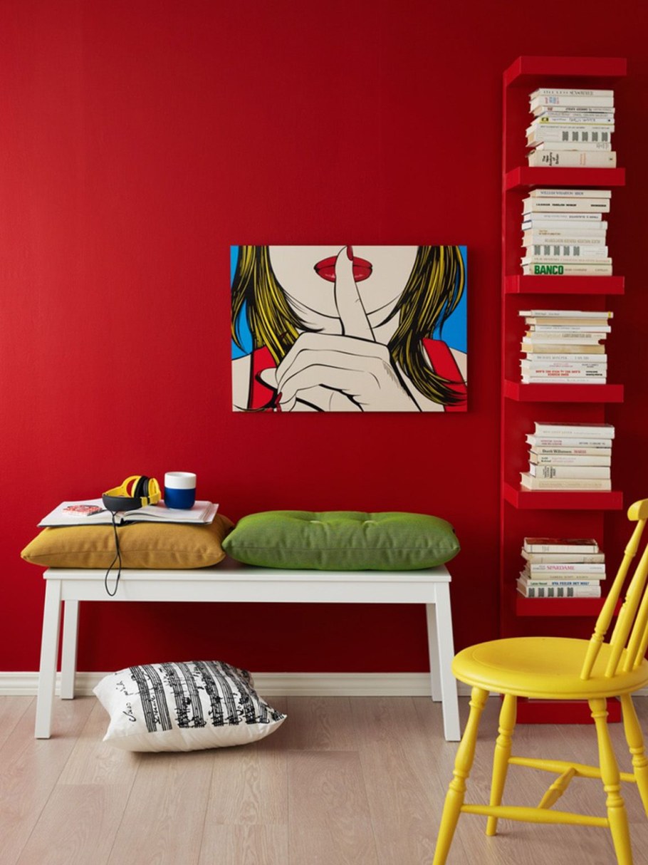 Яркий интерьер