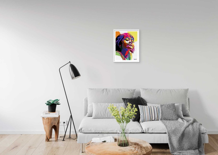 Мокап бесплатно полка интерьер