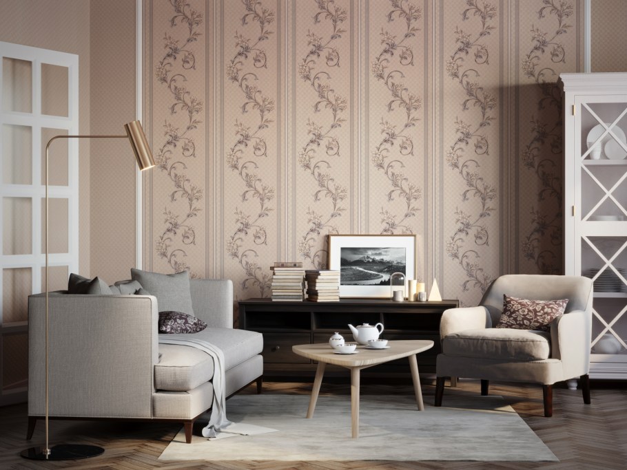 Обои в интерьере