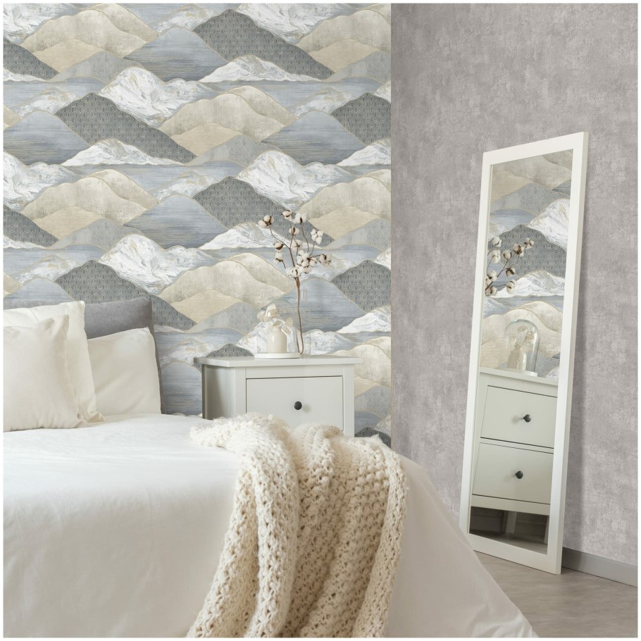 Обои флизелиновые Monte Solaro Sayonara бежевые 1.06 м 9057-11