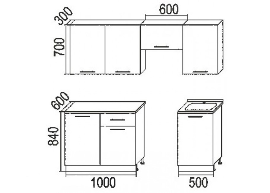 Шкаф под мойку для кухни Размеры стандартные