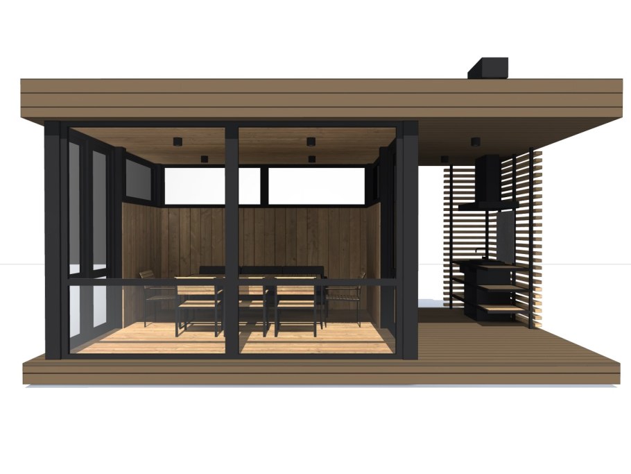 Беседка барбекю Минимализм