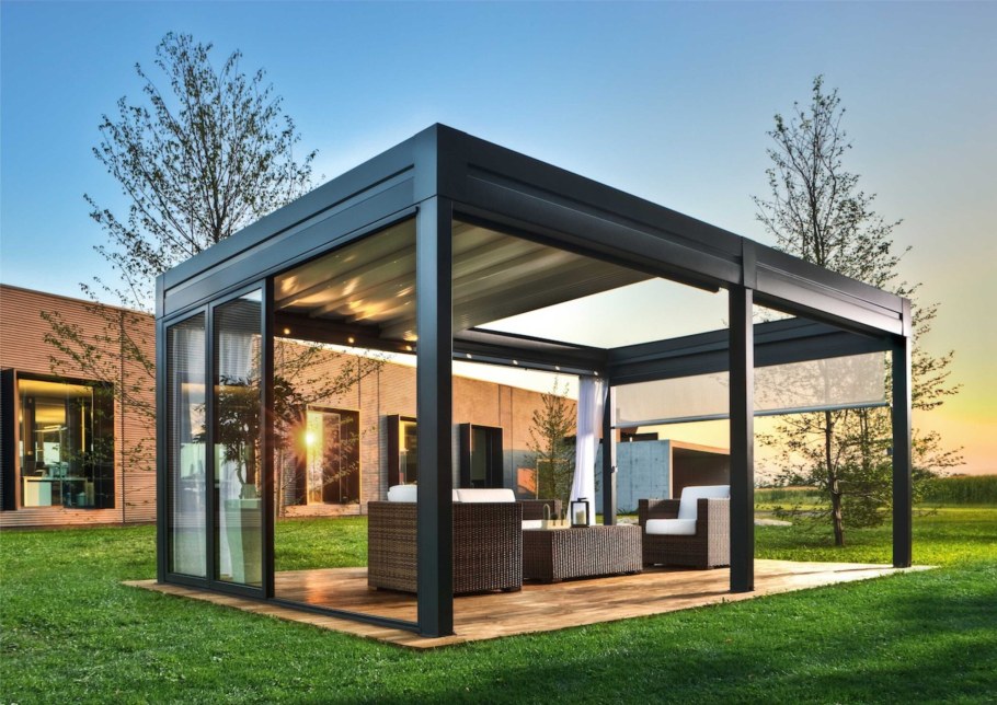 Беседка газебо современная