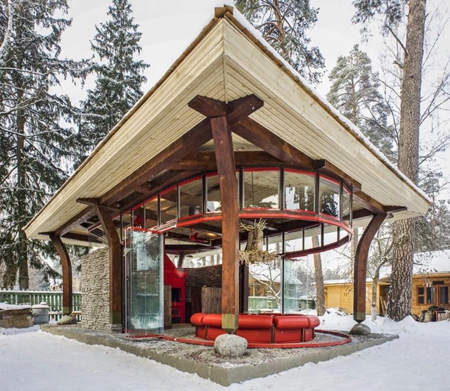 Фахверк зона барбекю