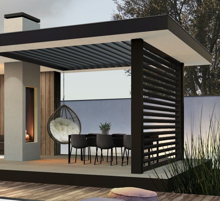 Пергола односкатная