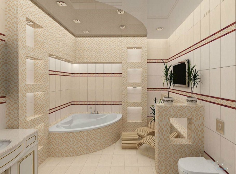 Интерьер ванной комнаты