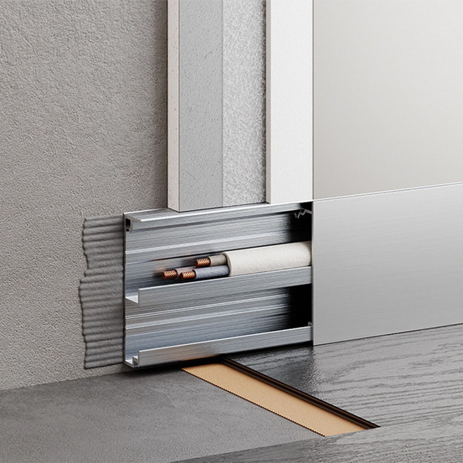 Плинтус скрытого монтажа 3мм