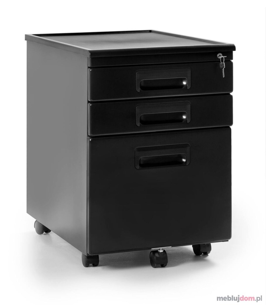 Тумба офисная Троттен металл черная