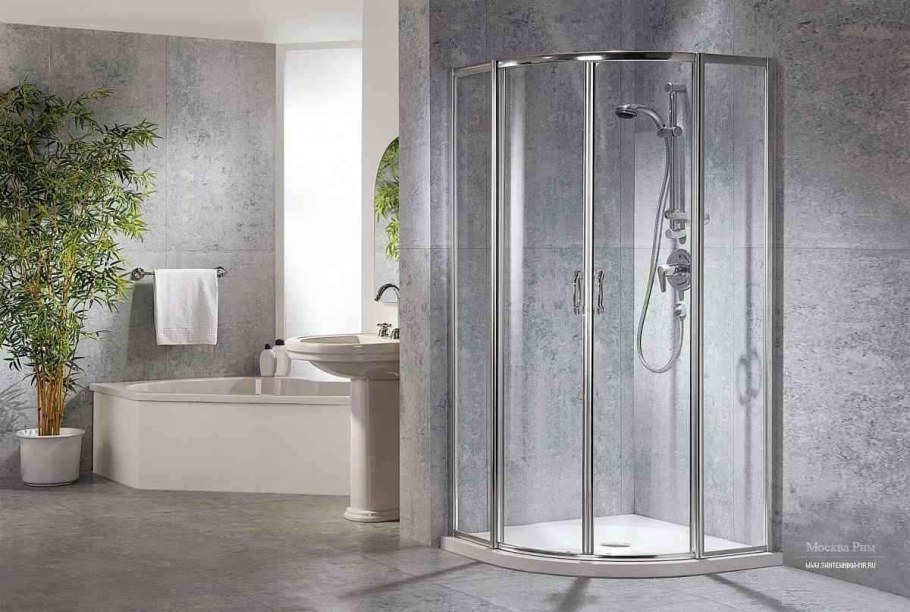 Душевая кабина в интерьере