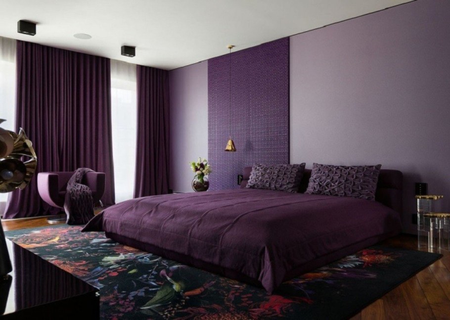 Фоны с центром сиреневые темный