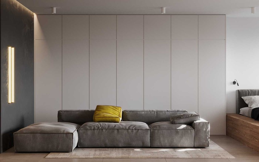 Стильный диван для гостиной в современном стиле