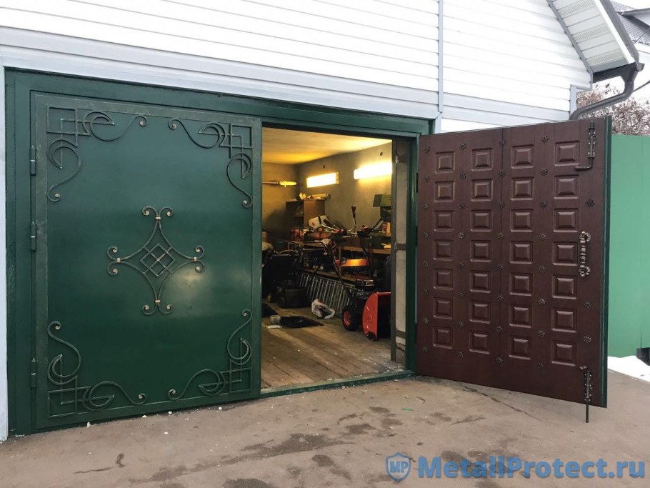 Гаражные ворота железные