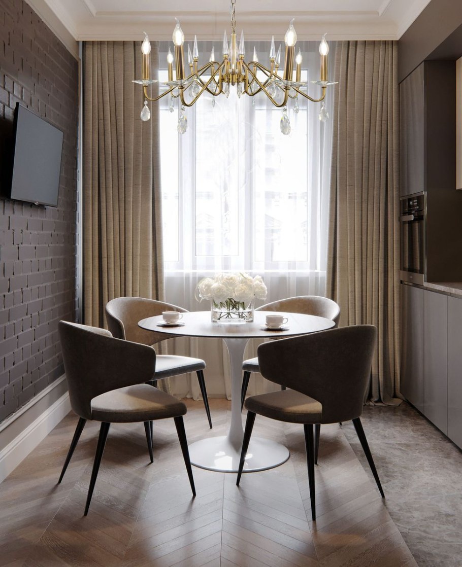 Маленькая гостиная с обеденной зоной