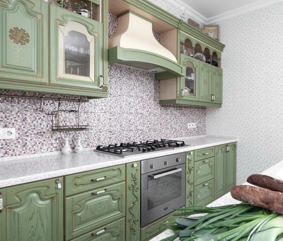 Кухня Прованс фисташка олива