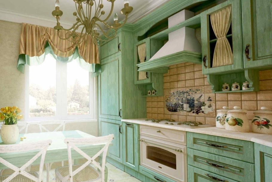 Кухня в стиле Кантри Эклектика Прованс