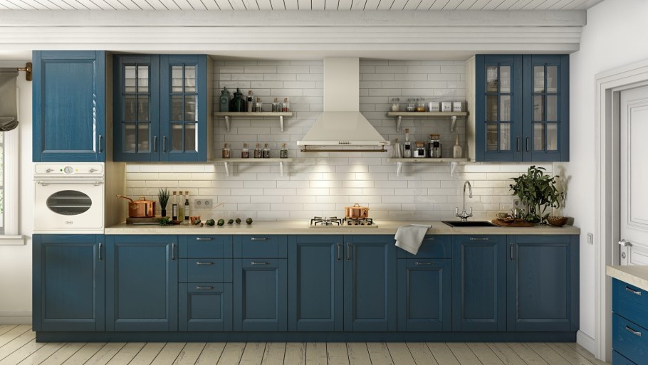 Кухня Портофино голубая