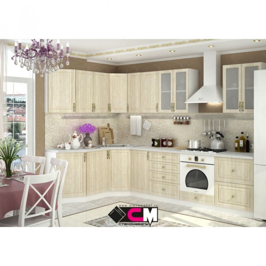 Кухня Юлия Стендмебель Сандал белый