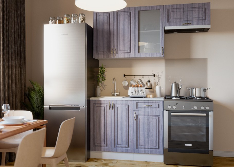 Кухня Виктория белый Сандал Сурская мебель