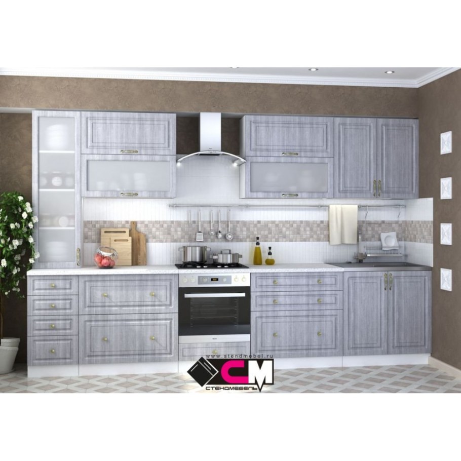 Кухня Юлия Сандал серый