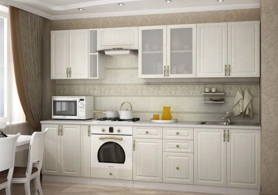 Кухня модульная Виктория Сандал белый