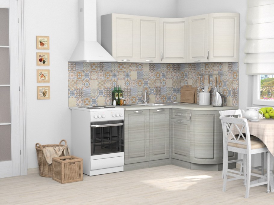 Кухонный гарнитур белый Вегас